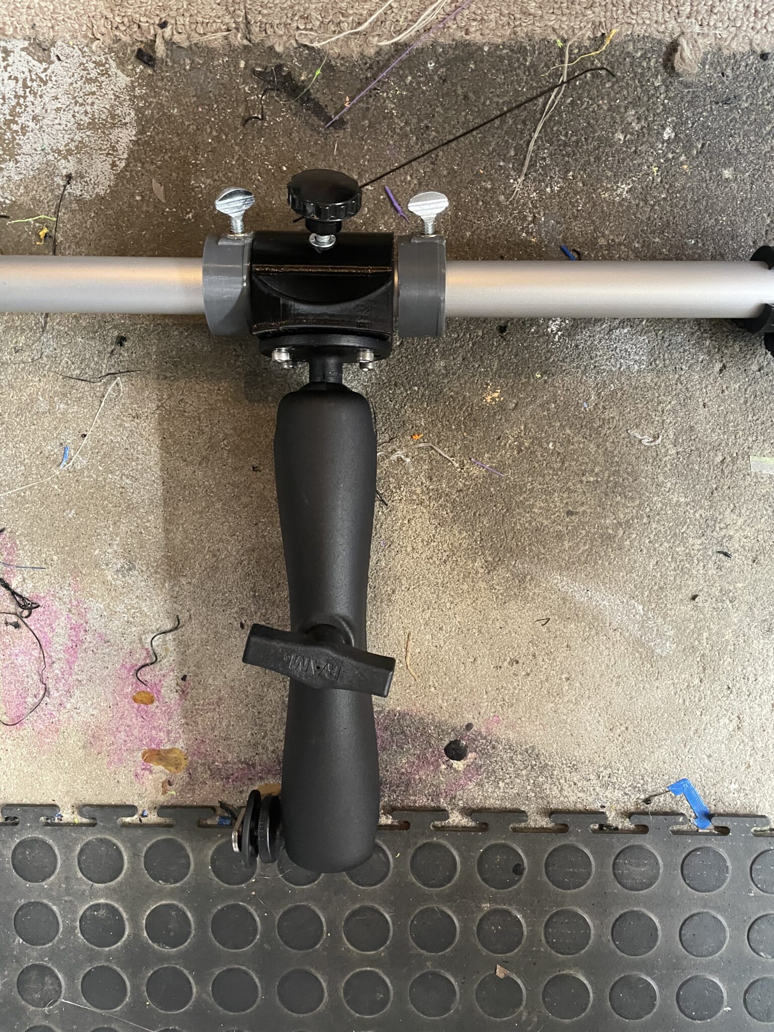 Transducer Rod Boat Mount